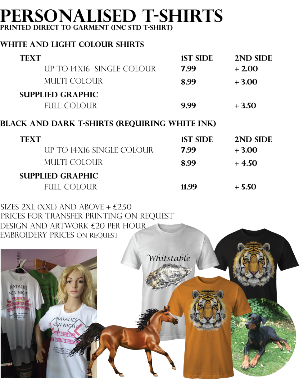 T-shirt pricing